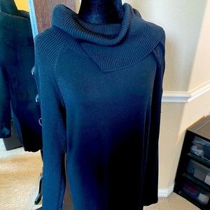 Long cowl neck sweater